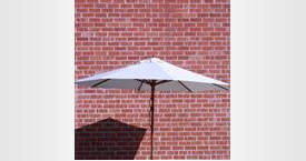 8' White Market Umbrella